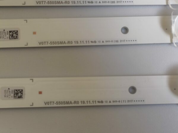 KIT 8 BARRE LED TV SAMSUNG  V0T7-550SMA-R0 V0T7 NUOVI ORIGINALI - immagine 2