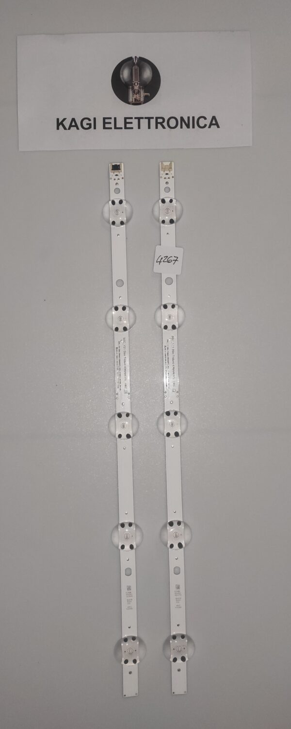 KIT 2 BARRE 2SSC_Y21 SLIM TRIDENT 43NANO75_HKC_PTN0.6_REV00_201106 NUOVI ORIGINALI