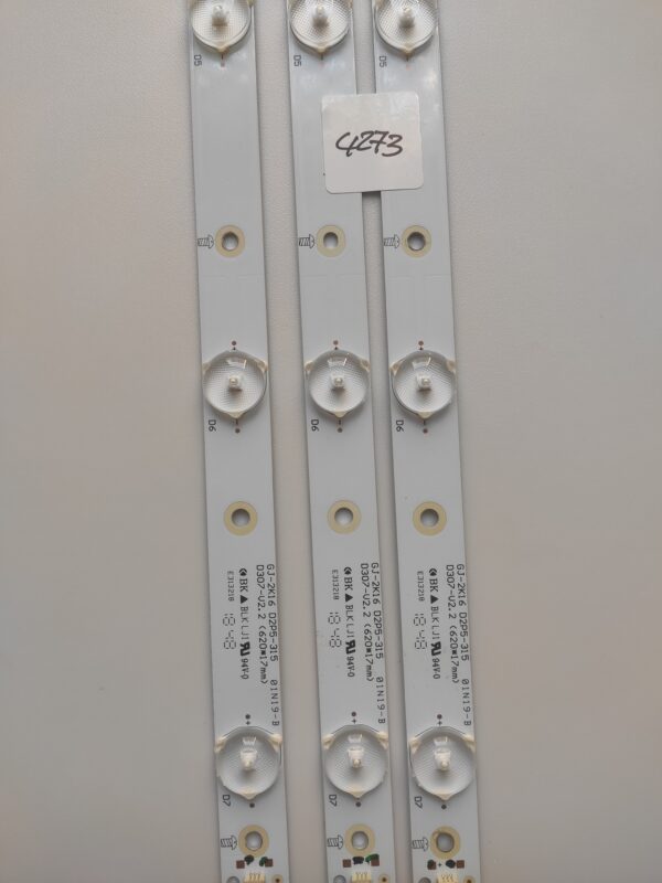 3 BKIT BARRE GJ-2K6 D2P5-315 D307-V2.2 (620*17mm  ) NUOVI ORIGINALI - immagine 3