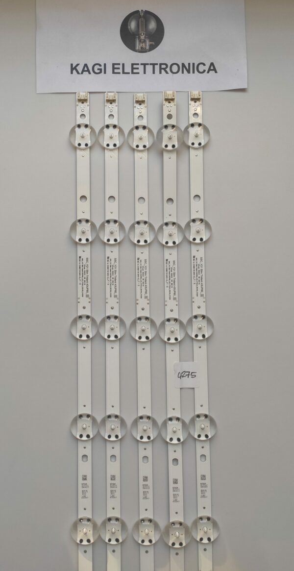 KIT  5 BARRE SSC_Y21 SLIM TRIDENT 43UP80_S  BC-H E469119 94V-0 NUOVI ORIGINALI