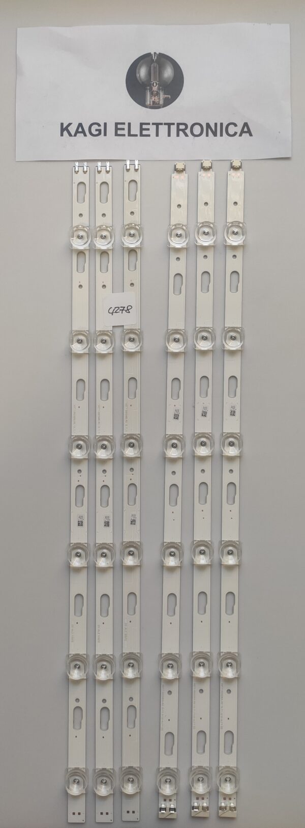 KIT 6 BARRE LED TV SAMSUNG V0T7-500SMA-R0   GS-AL2 4320 NUOVI ORIGINALI