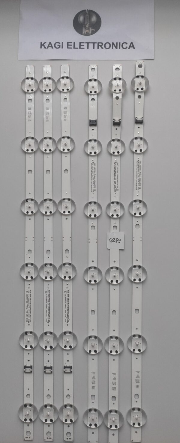 6 KIT BARRE SSC_Y21 Slim Trident 50NANO75 S BC-H E469119 94V-0.2 NUOVI ORIGINALI