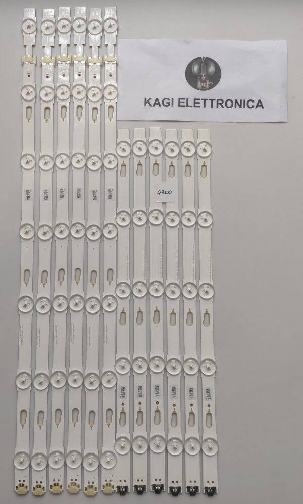 12 KIT BARRE LED V6DU-490DCA-R0 40632A NUOVI ORIGINALI