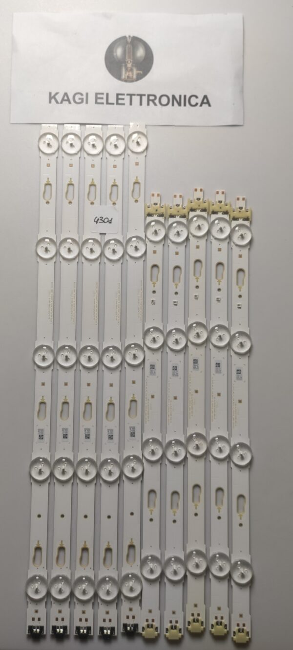 10 KIT BARRE LED S_5U75_40_FL_L04_REV1.4_REV1.4_150514_LM41-00120S NUOVI ORIGINALI