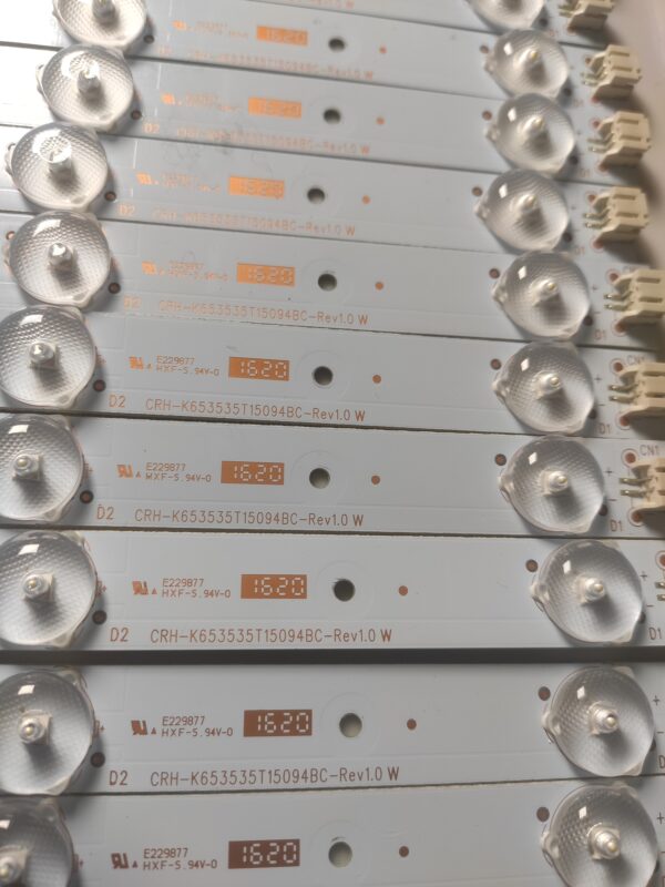 15 KIT BARRE LED PER HAIER CRH-K653535T15094BC-REV1.0    NUOVO ORIGINALI - immagine 2