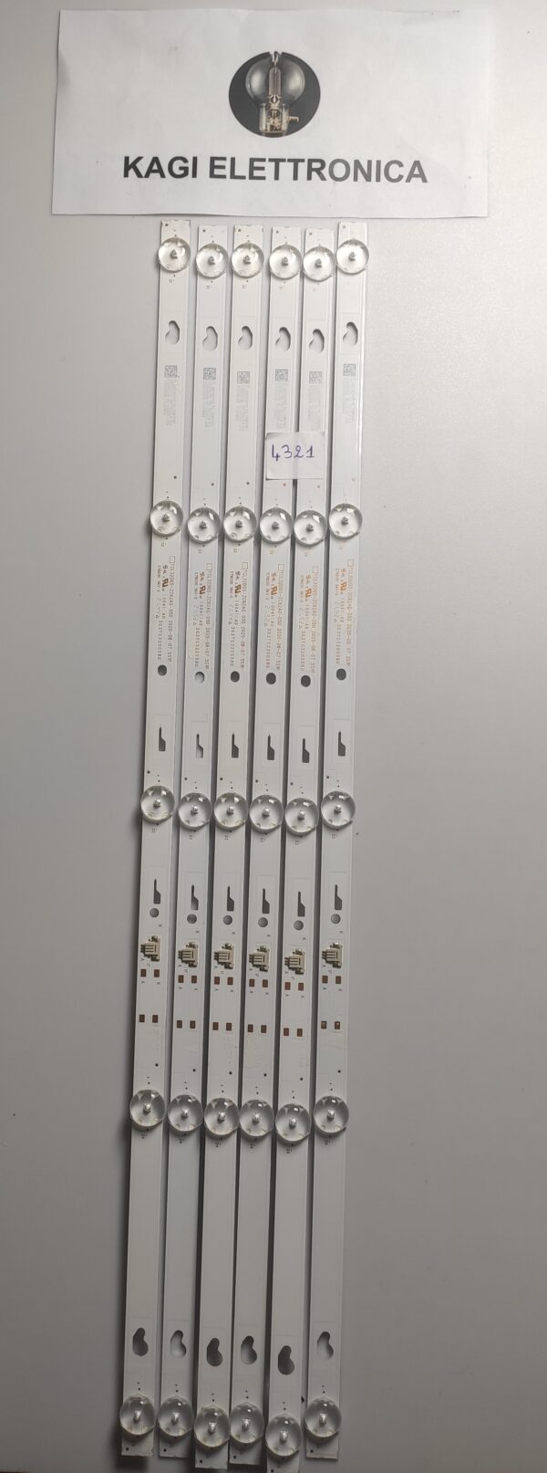 6 KIT BARRE LED TCL32D05-ZC62AG-05D E78030 94V-0 303T20058D NUOVI ORIGINALI