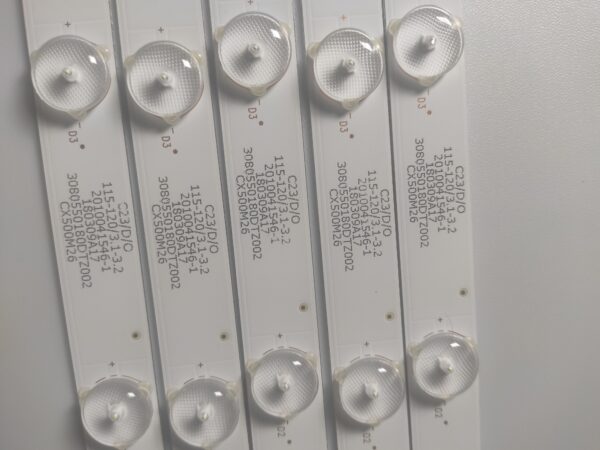 5 KIT BARRE LED ZDCX50D14-ZC21AG-04 YS-L E469119 94V-0 303CX500056 NUOVI ORIGINALI - immagine 2