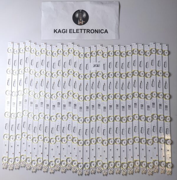 28 KIT BARRE LED 48092A L1_Q70_G5_FAM_M6(1)_R1.2_T58_100_LM41-00766A NUOVE ORIGINALE
