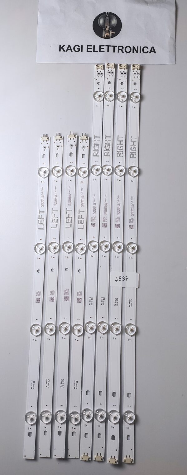 8 KIT BARRE LED  HC490DGG-SLTB-719X LC49490134B  LC49490135B NUOVE ORIGINALE
