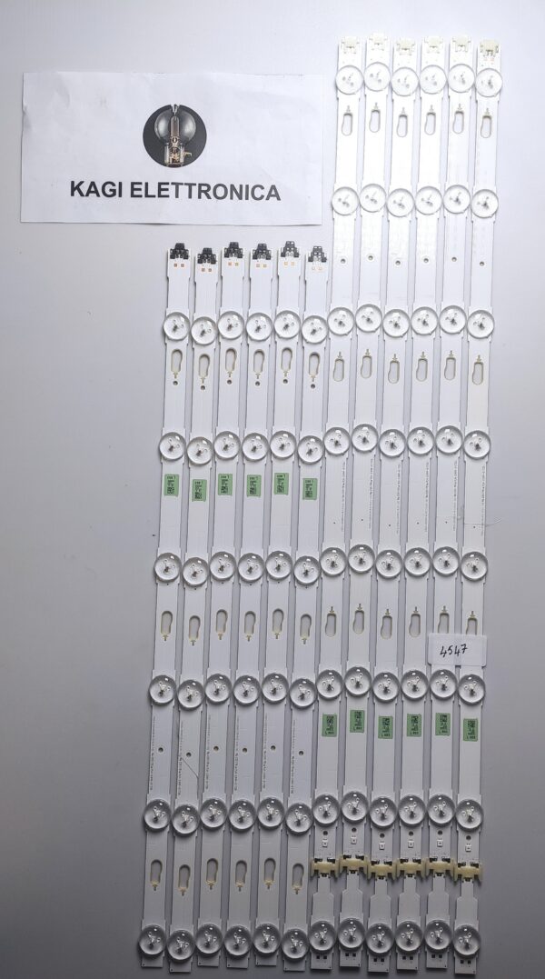 12 KIT BARRE LED SAMSUNG 40097A V5DU-550DCA-R1 NUOVE ORIGINALE
