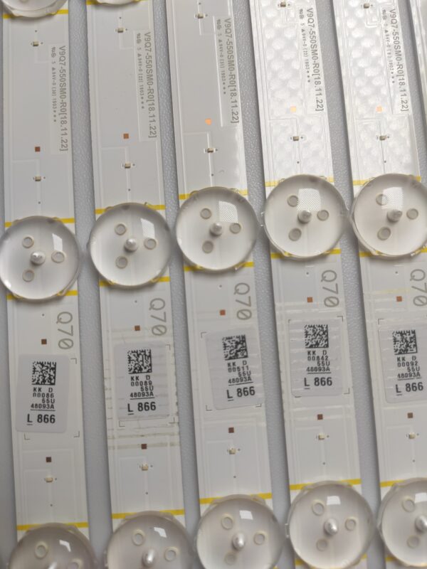 20 KIT BARRE LED PER SAMSUNG  48093A V9Q7-550SM0-R0 MOD BN95-05635A  NUOVE ORIGINALE - immagine 2
