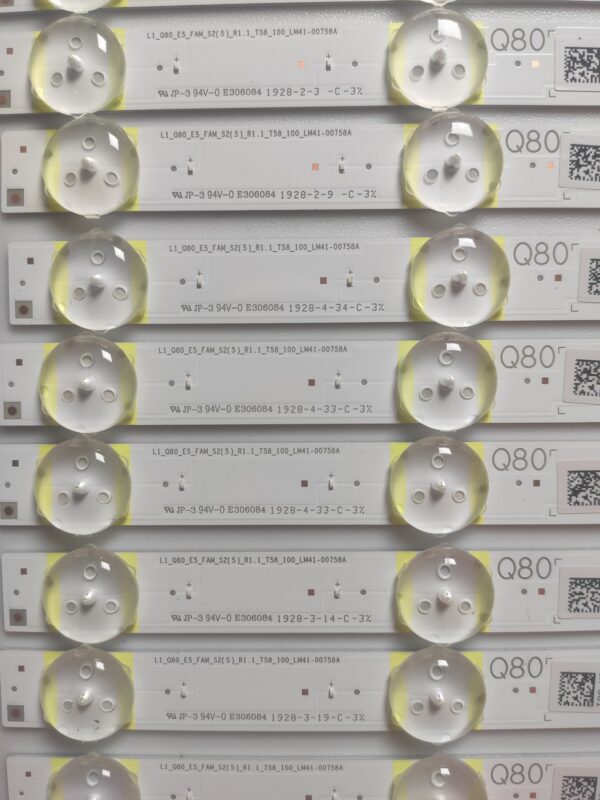 20 KIT BARRE LED 48131A L1_Q80_E5_FAM_S2(5)_R1.1_T58_100_LM41-00758A NUOVA ORIGINALE - immagine 3