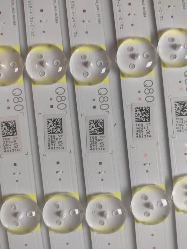 20 KIT BARRE LED 48131A L1_Q80_E5_FAM_S2(5)_R1.1_T58_100_LM41-00758A NUOVA ORIGINALE - immagine 2