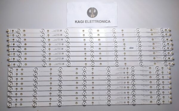 16 KIT BARRE LED LB-GM3030-GJUHD658X14AED2-L-1-H 65ADM2-L  65ADM2-R NUOVE ORIGINALE