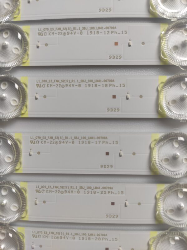 20 KIT BARRE LED 48093A L1_Q70_E5_FAM_S2(5)R1.1__S8J_100_LM41-00709A NUOVE ORIGINALE - immagine 3