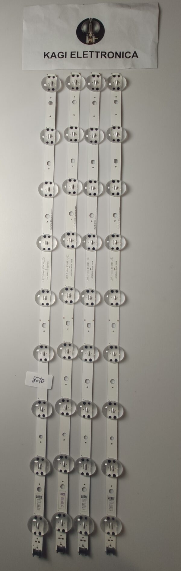 4 KIT BARRE LED LGIT.TRIDENT.65UK65_L LGIT.65UK63.REV00.170616 NUOVE ORIGINALE