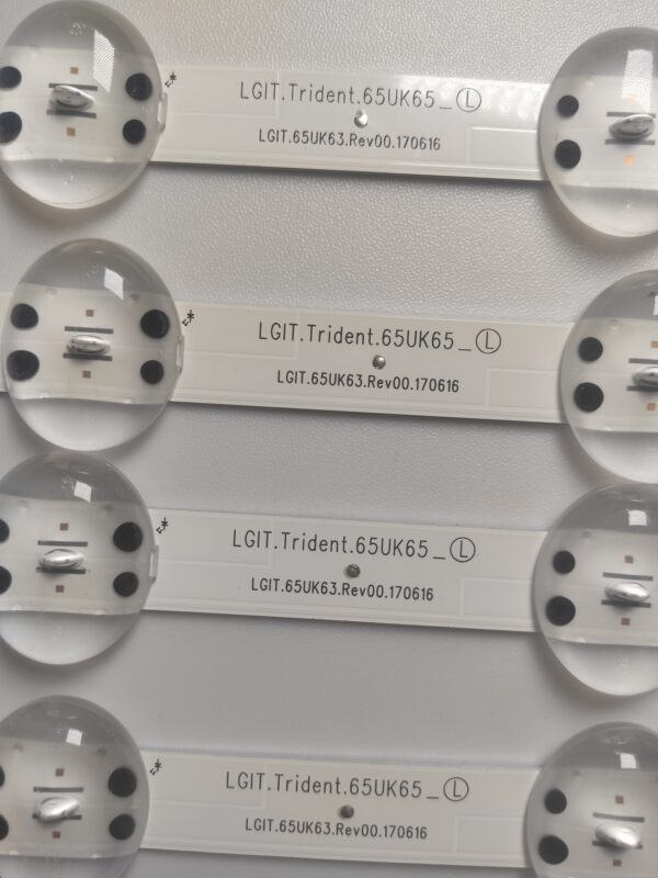 4 KIT BARRE LED LGIT.TRIDENT.65UK65_L LGIT.65UK63.REV00.170616 NUOVE ORIGINALE - immagine 4