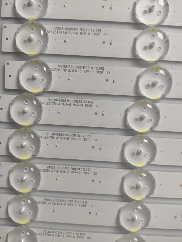 10 KIT BARRE LED 48089A V9Q8-650SM0-R0 E251781 NUOVE ORIGINALE - immagine 4