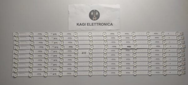 10 KIT BARRE LED 48089A V9Q8-650SM0-R0 E251781 NUOVE ORIGINALE