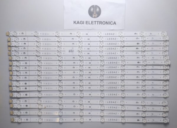 17 KIT BARRE LED LEDAZ 55SK85-8 LED 180521 NUOVE ORIGINALE