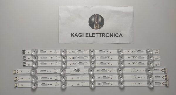 6 KIT BARRE LED SAMSUNG LM-00868A/904A 50320A MOD CY-GT043HGHV2H  NUOVE ORIGINALE