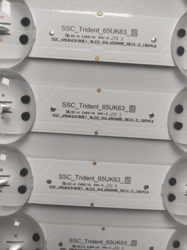 6 KIT BARRE LED SSC_TRIDENT_65U63_S BC-HE469119 94V-0 NUOVE ORIGINALE - immagine 2