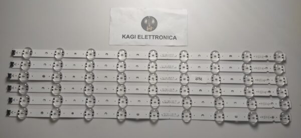 6 KIT BARRE LED SSC_TRIDENT_65U63_S BC-HE469119 94V-0 NUOVE ORIGINALE