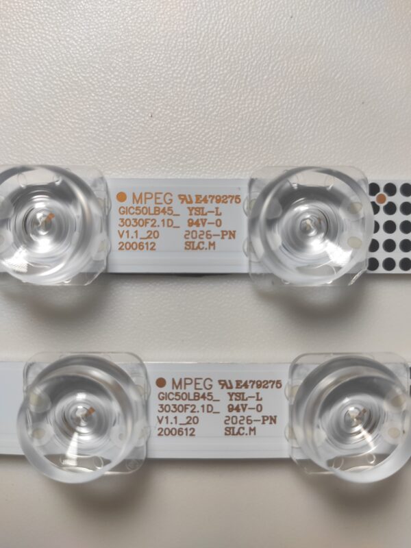 2 KIT BARRE LED E479275 GIC50LB45- YSL-L 3030F2.1D_94V-0 NUOVE ORIGINALE - immagine 2