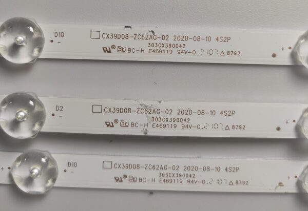 2 KIT BARRE LED 303TC320040E TCL32D05-ZC22AG-17E NUOVE ORIGINALE - immagine 2