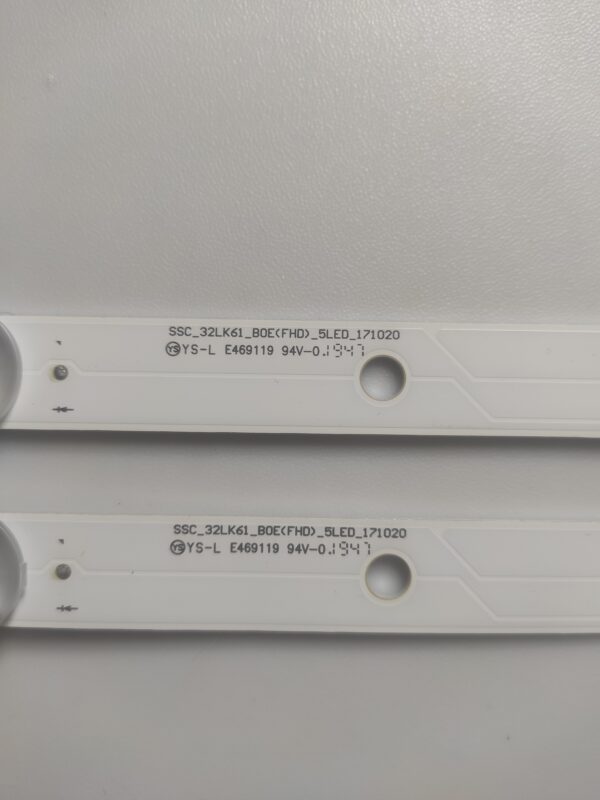 2 KIT BARRE LED SSC_32LK61_B0E YS-L E469119 NUOVE ORIGINALE - immagine 4