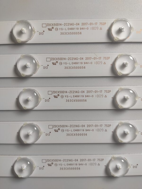 5 KIT BARRE LED ZDCX50D14-ZC21AG-04  NUOVE ORIGINALE - immagine 4