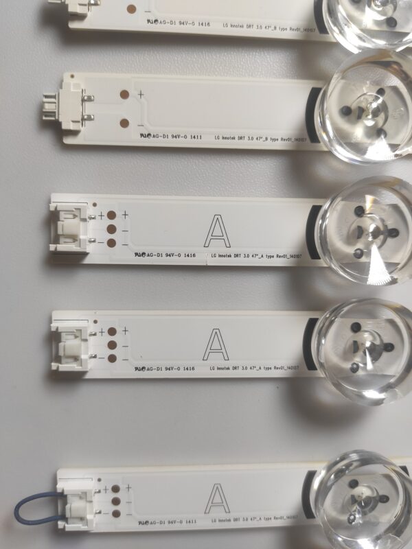 5 KIT BARRE LED 1715A 1716A AG-D1 94V-0 NUOVA ORIGINALE - immagine 2