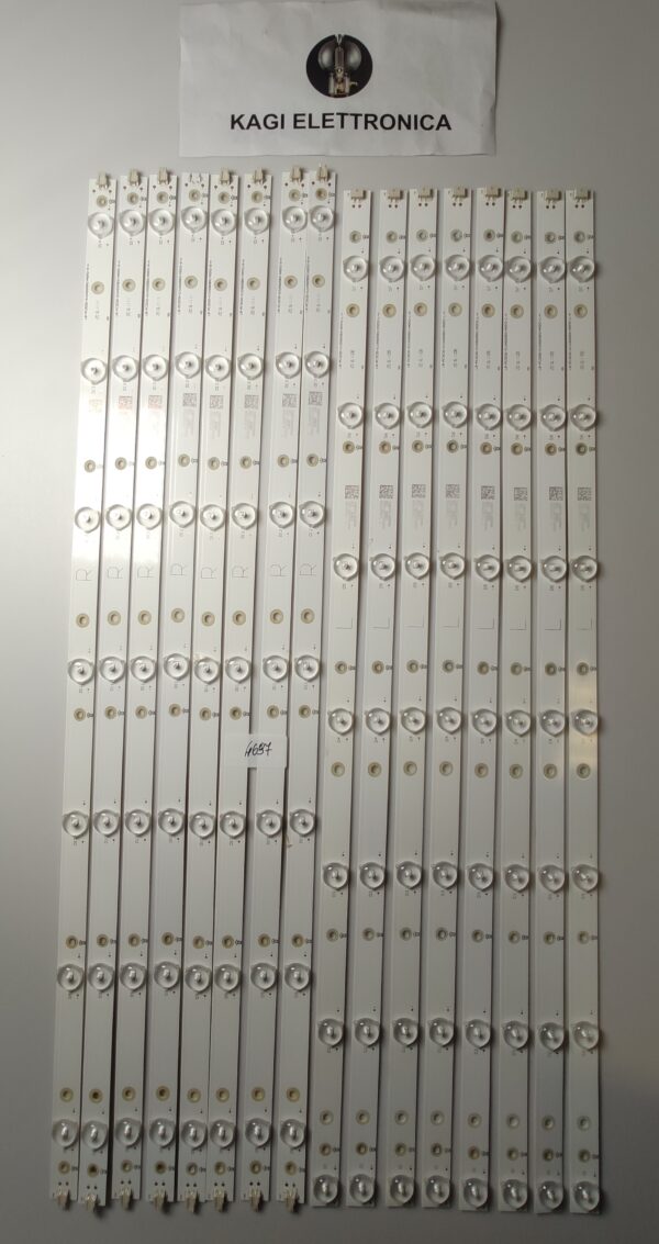 16 KIT BARRE LED PER PHILIPS 65ADM2-R L 65ADM2-L L NUOVE ORIGINALE