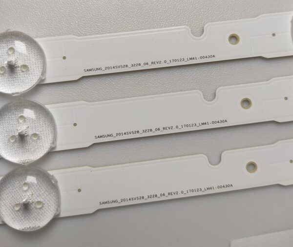 19 KIT BARRE LED PER SAMSUNG 038201 A4F / 046324 A4R / 30440A /50318A NUOVE ORIGINALE - immagine 2