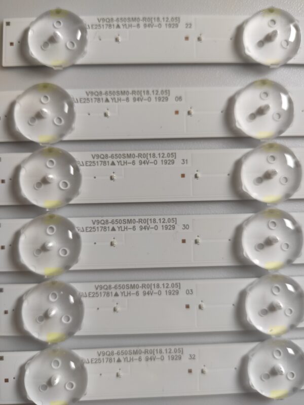 6 KIT BARRE LED 48089A L JDH V9Q8-650SM0-R0 NUOVE ORIGINALE - immagine 2