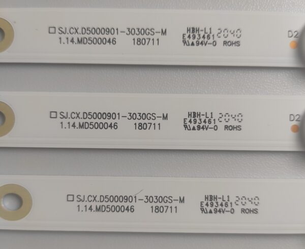 4 KIT BARRE LED SJ.CX.D5000901-3030GS-M 1.14.MD500046 NUOVE ORIGINALE - immagine 3