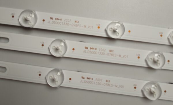 3 KIT BARRE LED JL.D500C1330-078FS-M_V01TYPO B / JL.D500C1330-078ES-M_V01 NUOVE ORIGINALE - immagine 4