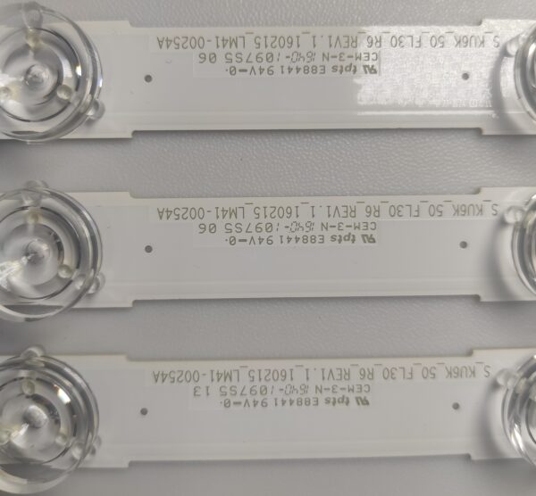 3 KIT BARRE LED 39658A S_KU6K_50_FL30_R6_REV1.1_160215_LM41-00254A NUOVE ORIGINALE - immagine 2
