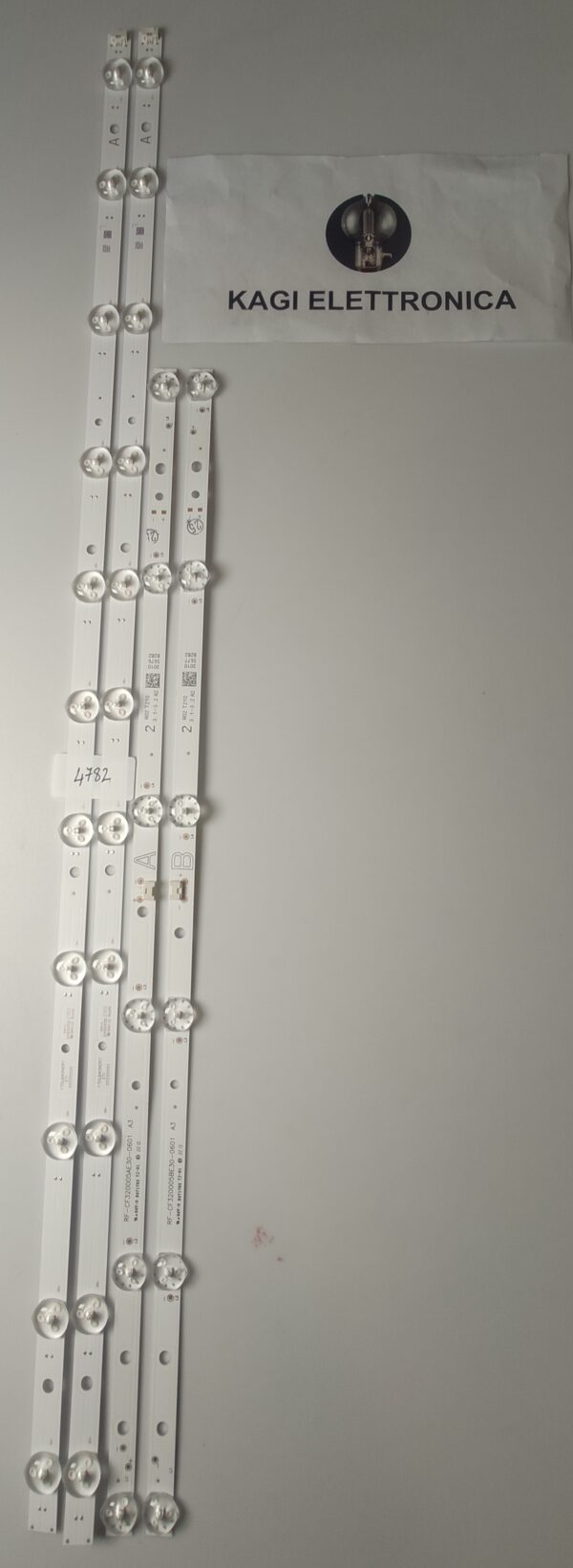 4 KIT BARRE LED TIPO A RF-CF320005AE30-0601 A3 / TIPO B  RF-CF320005BE30-0601 A3 / 17DLB40NER7 ETI 20220222 E486558 NUOVE ORIGINALE