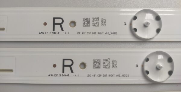 6 KIT BARRE LED JDE 49 CSP DRT LEFT V02_160122 L / R JDE 49 CSP DRT RIGHT V02_160122 NUOVE ORIGINALE - immagine 2