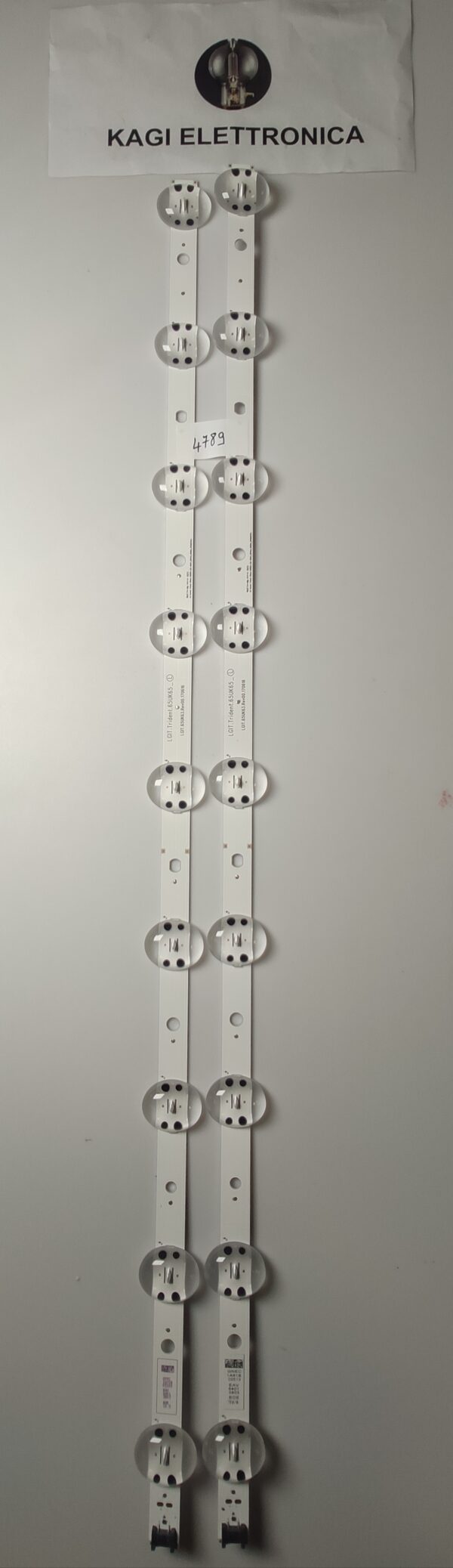 2 KIT BARRE LED  LGIT.TRIDENT.65UK65_L   LGIT.65UK63.REV00.170616 NUOVE ORIGNALE