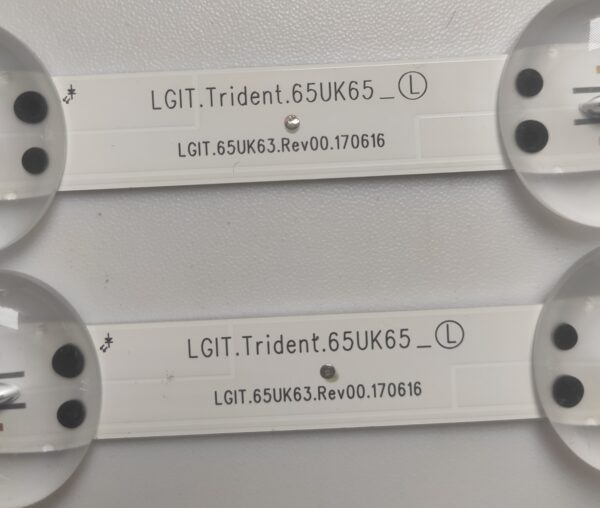 2 KIT BARRE LED  LGIT.TRIDENT.65UK65_L   LGIT.65UK63.REV00.170616 NUOVE ORIGNALE - immagine 2