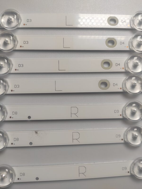 7 KIT BARRE LED TIPO L 58AA92-L LB-GM3030-GJPHP585X11AA12-L-2-T/ TIPO R 58AA92-R  LB-GM3030-GJPHP585X11AA12-R-2-T E257384 NUOVE ORIGINALE - immagine 6
