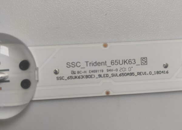 1 KIT BARRE LED BOE 65095 SSC_TRIDENT_65UK63_S B-H E469119 SSC_65UK63(B0E)-9LED-SVL650A95-REV1.0_80416 NUOVE ORIGINALE - immagine 3