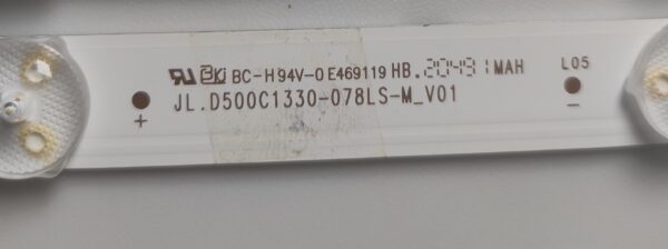 2 KIT BARRE LED 3010 5568 CB13  JL.D500C1330-078LS-M_V01 NUOVE ORIGINALE - immagine 2