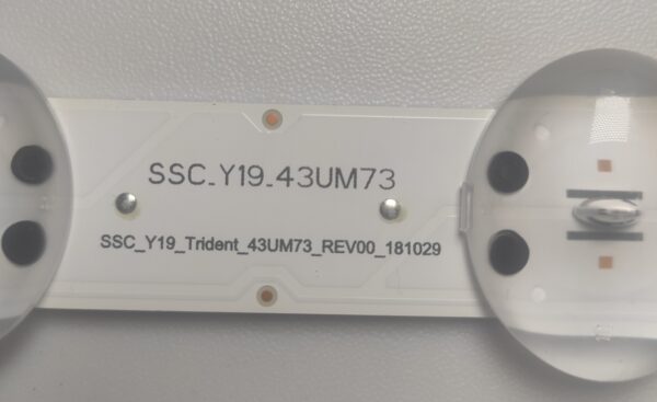 1 BARRA LED BOE 430C6 SSC-Y19-43UM73 SSC_Y19_TRIDENT_43UM73_REV00_181029 NUOVA ORIGINALE - immagine 2