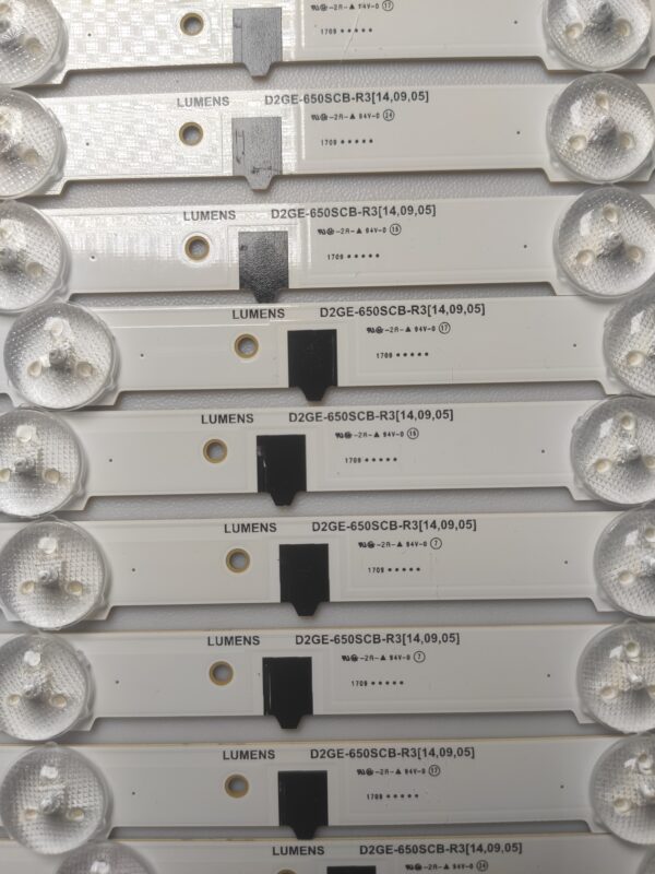 22 KIT BARRE LED PER SAMSUNG 25317A L 532 / 23516A L 532 LUMENS D2GE-650SCB-R3 NUOVE ORIGINALE - immagine 3