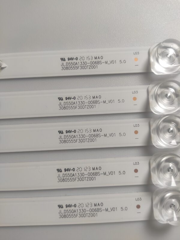 5 KIT BARRE LED JL.D550A1330-006BS-M_V01 5.0 3080555F30DTZ001 NUOVA ORIGINALE - immagine 2