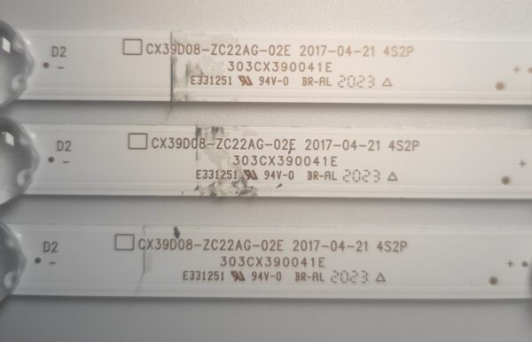 3 KIT BARRE LED CX39D08-ZC22AG-02E 303CX390041E NUOVE ORIGINALE - immagine 3