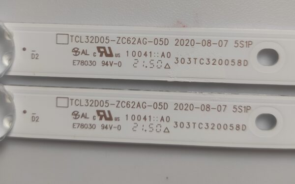 2 KIT BARRE LED TCL32D05-ZC6AG-05D 303TC320058D NUOVE ORIGINALE - immagine 2